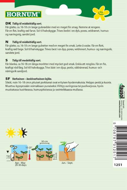 Gulerod, Sommergulerod, Amsterdam 2