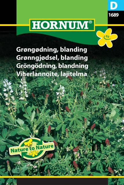 Grøngødning, blanding