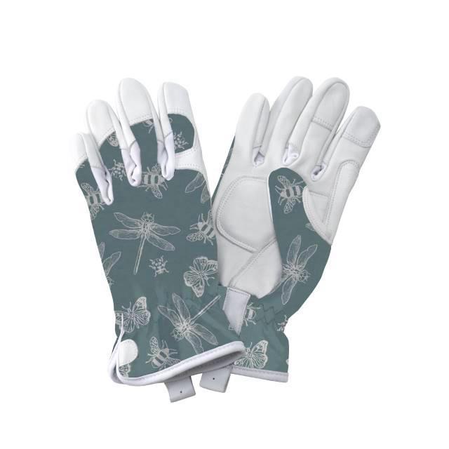 KS Leather Handsker Flutter Bugs Green M