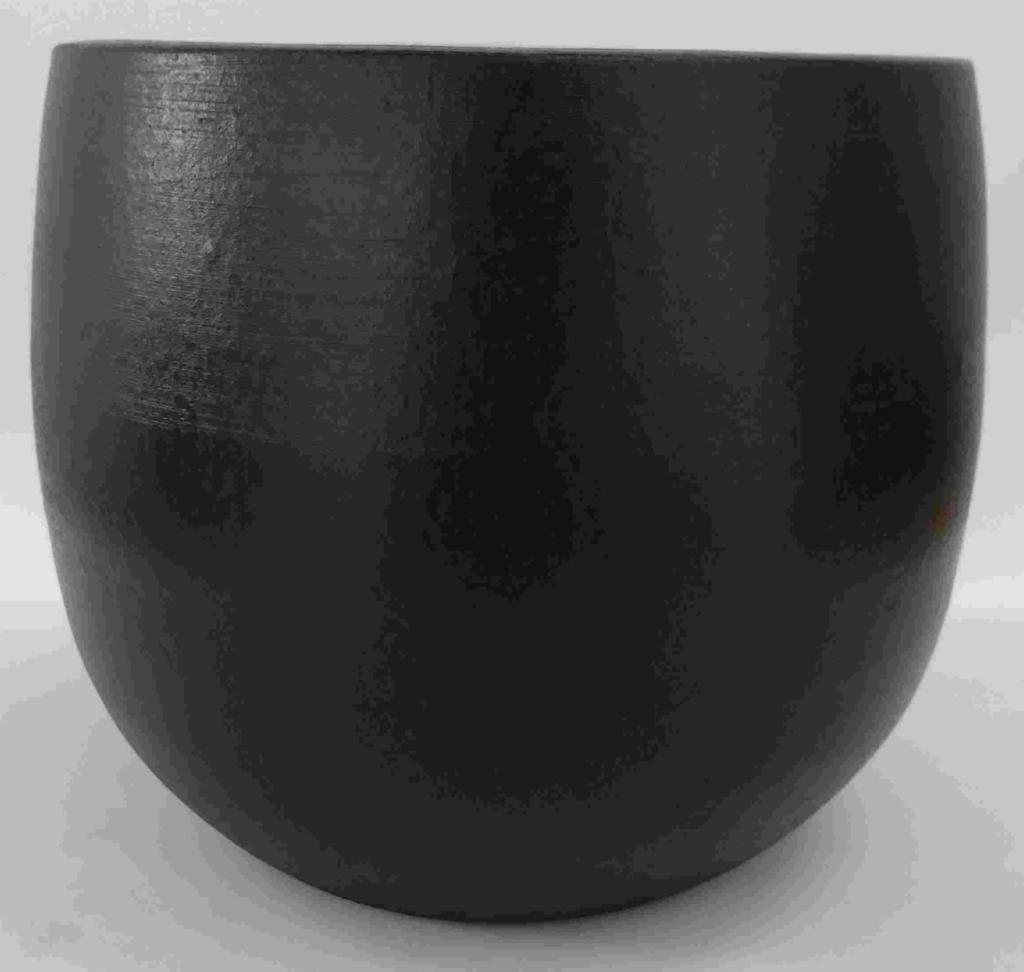 Esra rund krukke 15D 13H sort