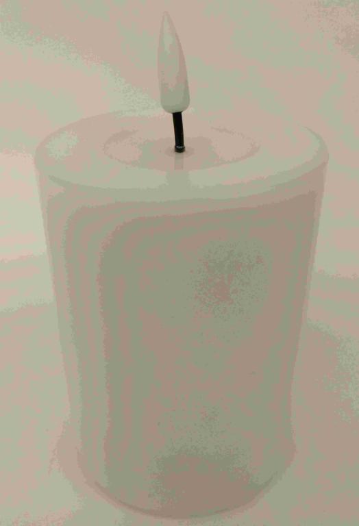 LED Bloklys hvid 7,5*10cm