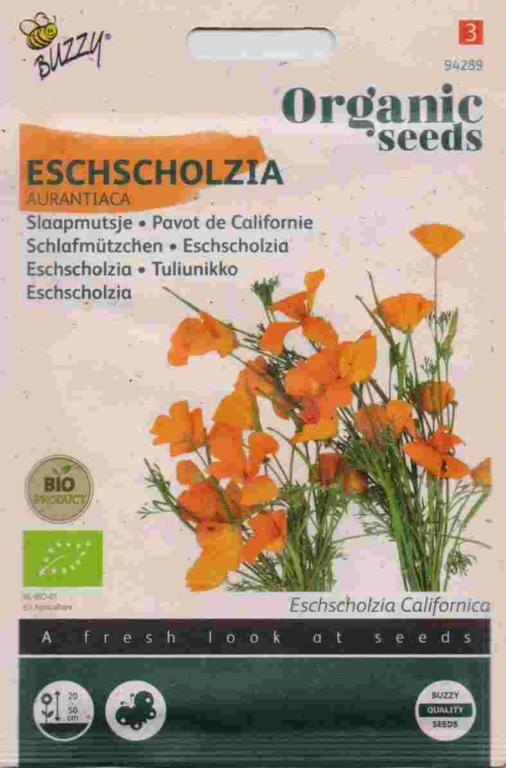 Buzzy Økologisk Eschscholzia Aurantiaca 