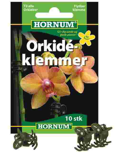 Orkidéklemmer 10 stk Hornum