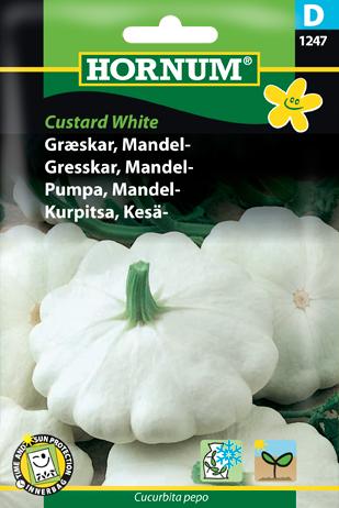 Græskar, Mandel-, Custard White