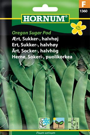 Ært, Sukker-, halvhøj, Oregon Sugar Pod