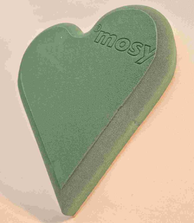 Blomsterskum hjerte 30 cm