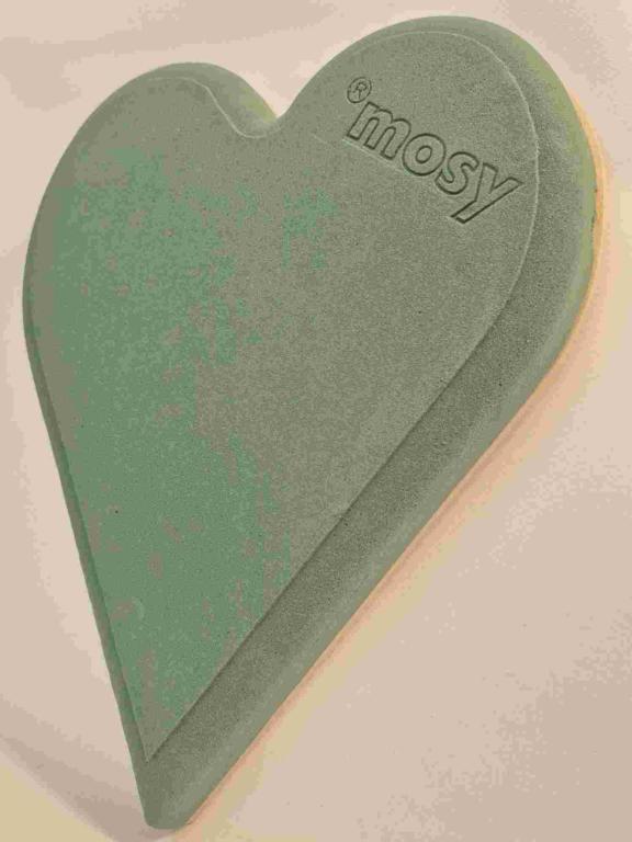 Blomsterskum hjerte 40 cm