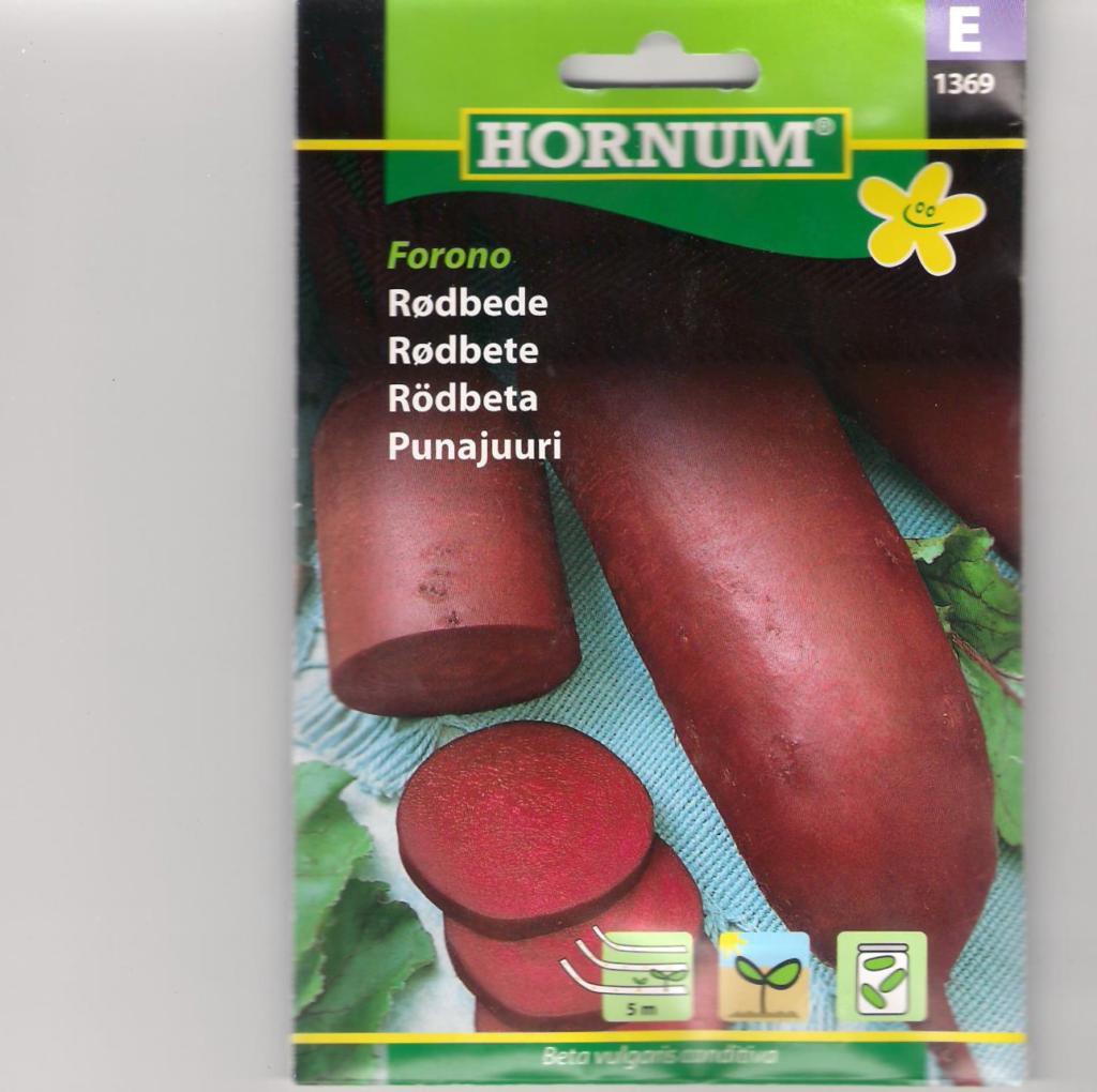 Rødbede, Forono, såbånd