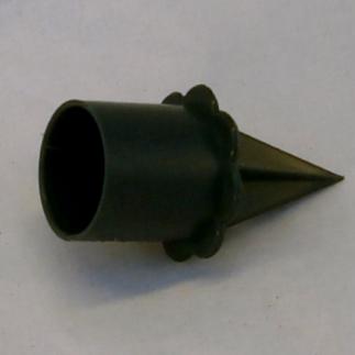 Plastik Stagelysholder grøn