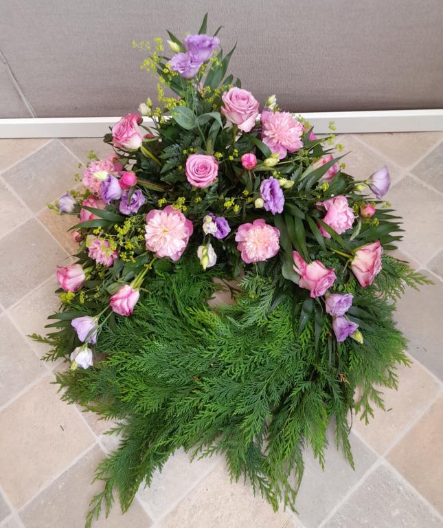 Krans klassisk stil med grøn bund