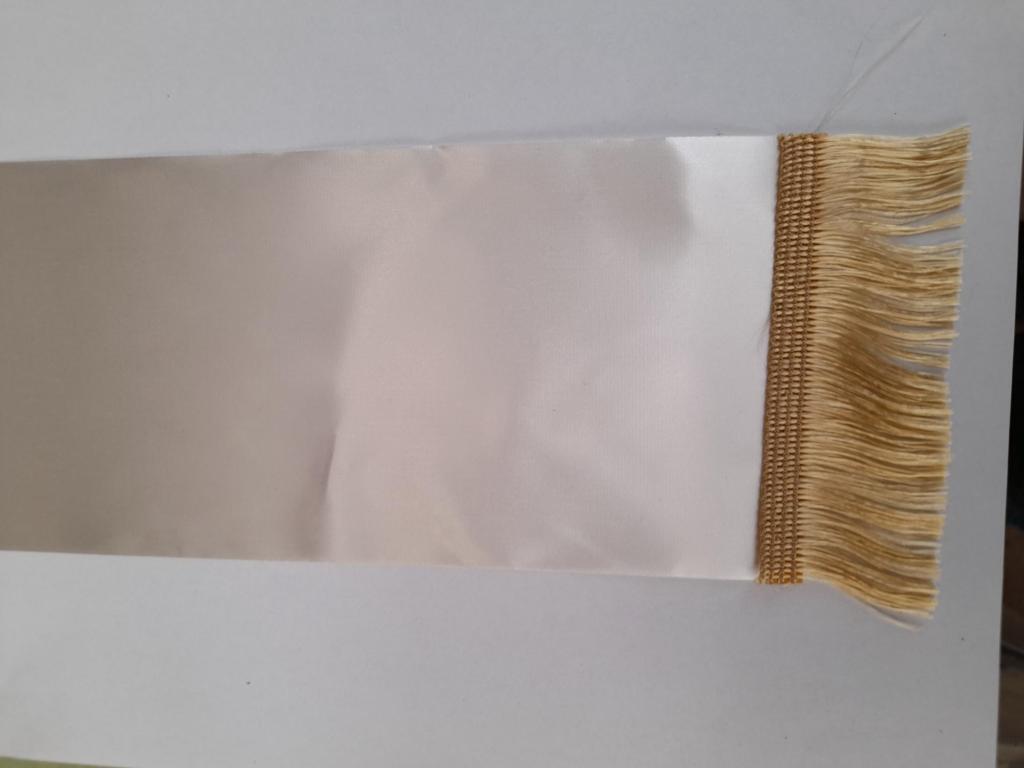 Kransebånd  buketbånd Elfenben