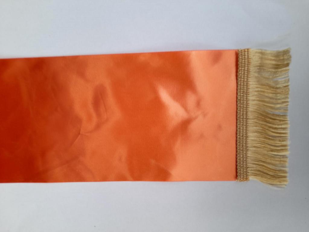 Kransebånd  buketbånd orange