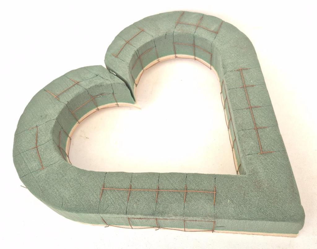 Blomsterskum hjerte åbent 29 cm