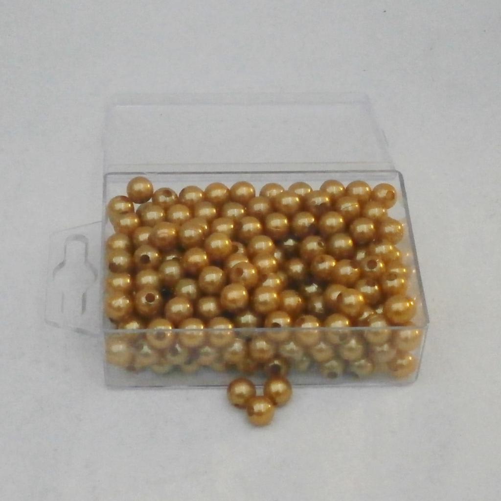 Perler 8 mm. Guld .
