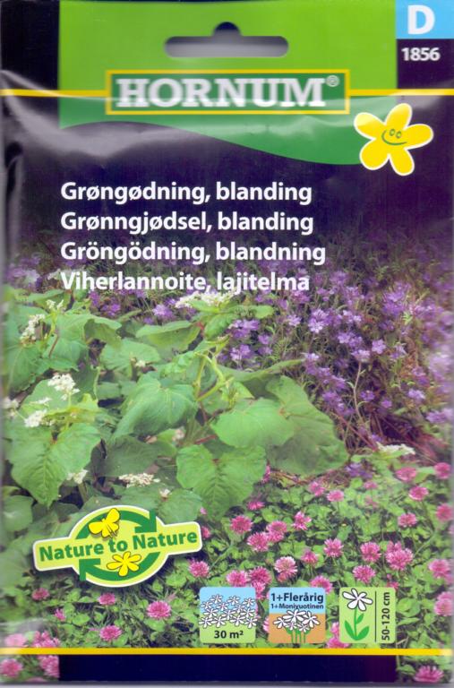 Grøngødning, blanding