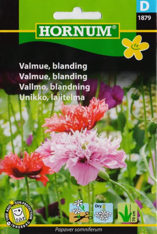 Valmue, blanding