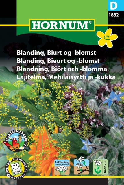 Blanding, Biurt og -blomst,